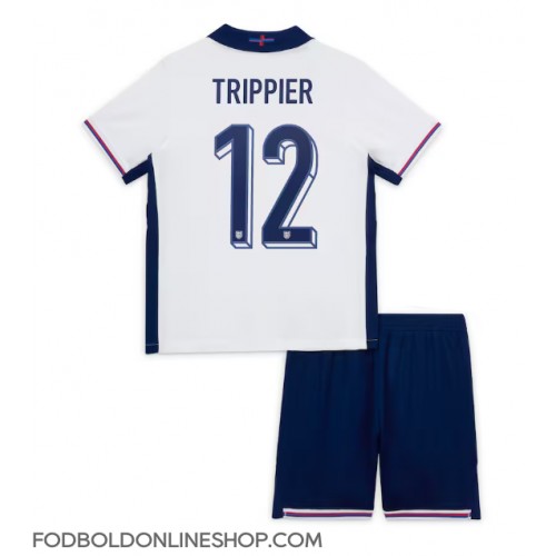 England Kieran Trippier #12 Hjemme Trøje Børn EM 2024 Kortærmet (+ Korte bukser)